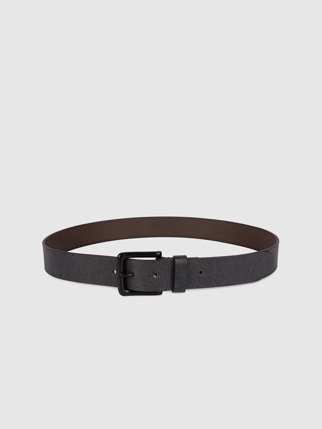 TIM PARIS Men Textured Leather Formal Belt