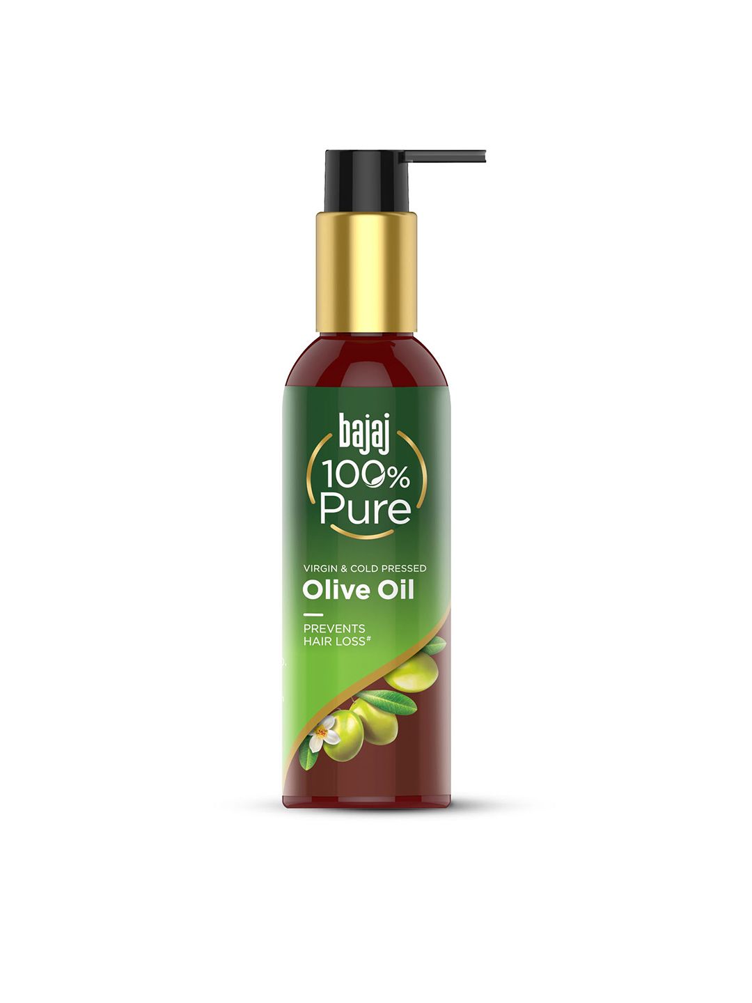 BAJAJ CONSUMER CARE 100% Pure Virgin & Cold Pressed Olive Oil To Prevent Hair Loss - 200ml