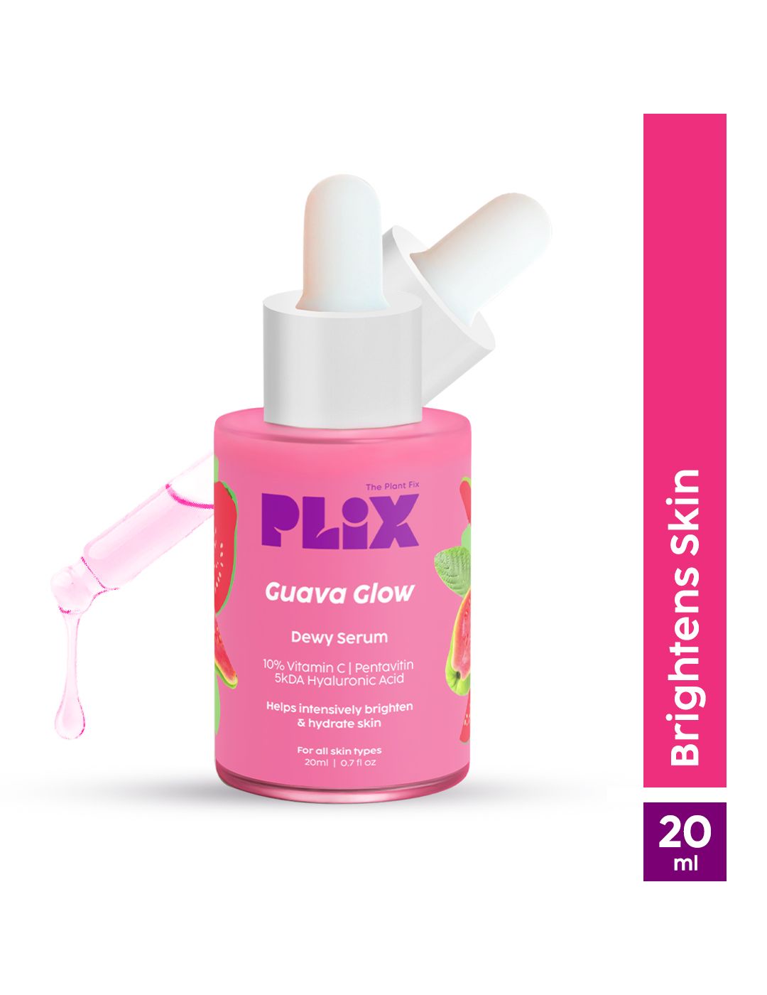 PLIX THE PLANT FIX 10% Vit C Guava Face Serum For Skin Brightening & Even tone - 20ml