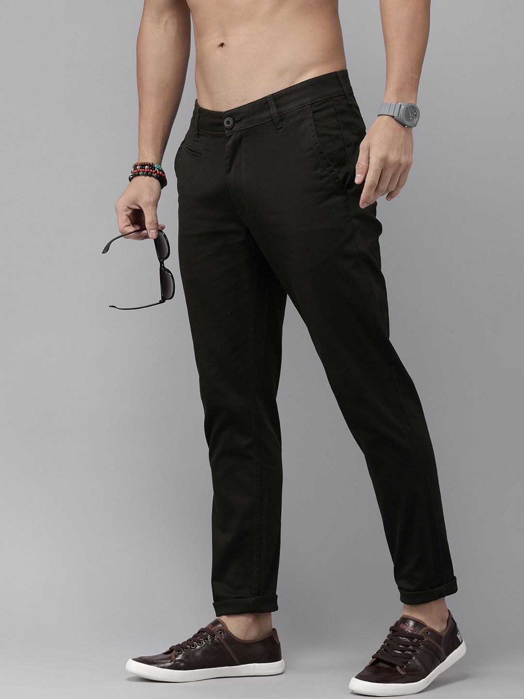 Roadster Men Comfort Regular Fit Chinos Trousers