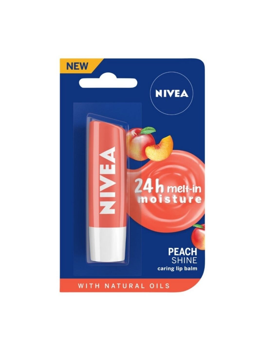 Nivea Caring Lip Balm - Peach Shine 4.8g Price in India