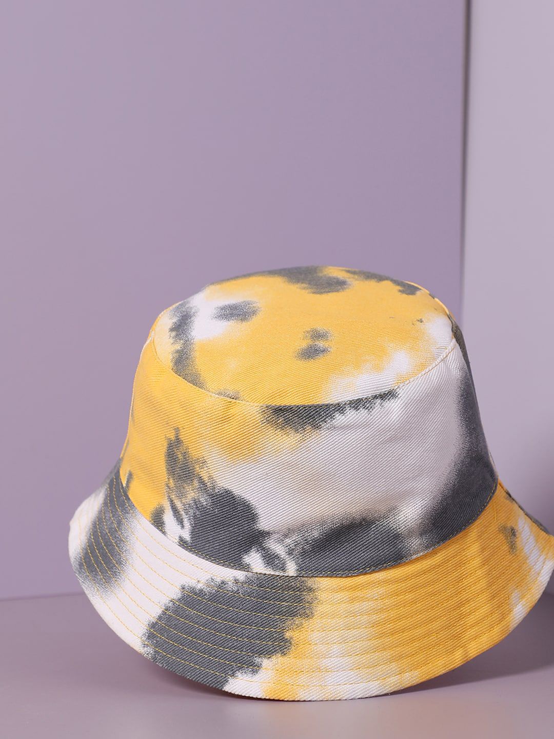 French Accent Men Tie-Dye Printed Bucket Hat
