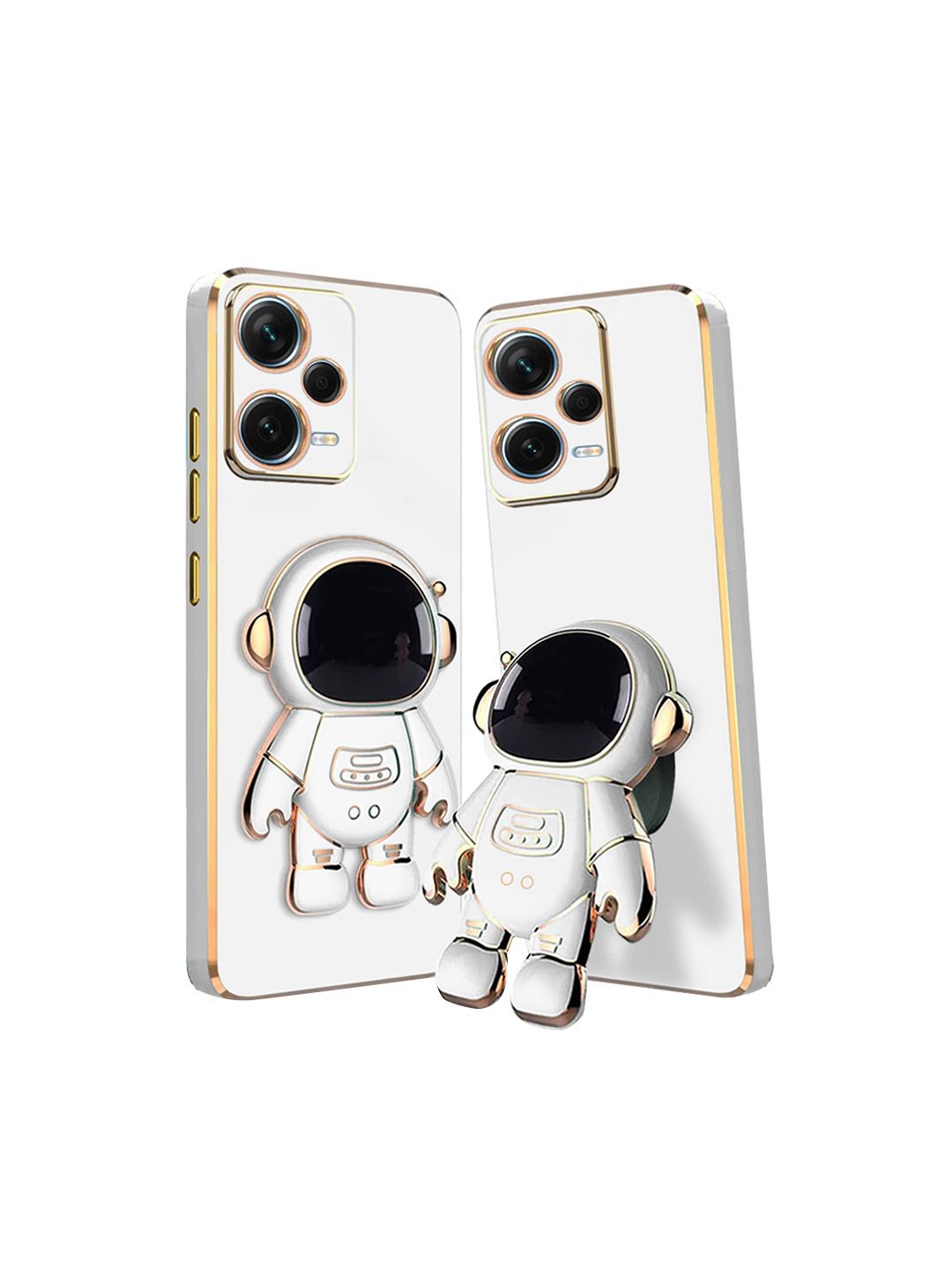 Karwan 3D Astronaut Holster Redmi Note 12 Pro 5G Phone Back Case With Folding Stand