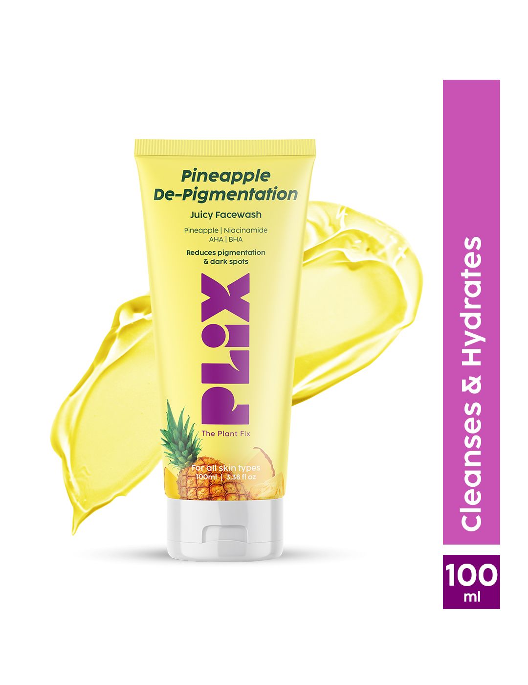 PLIX THE PLANT FIX Pineapple De-Pigmentation Facewash-100 ml