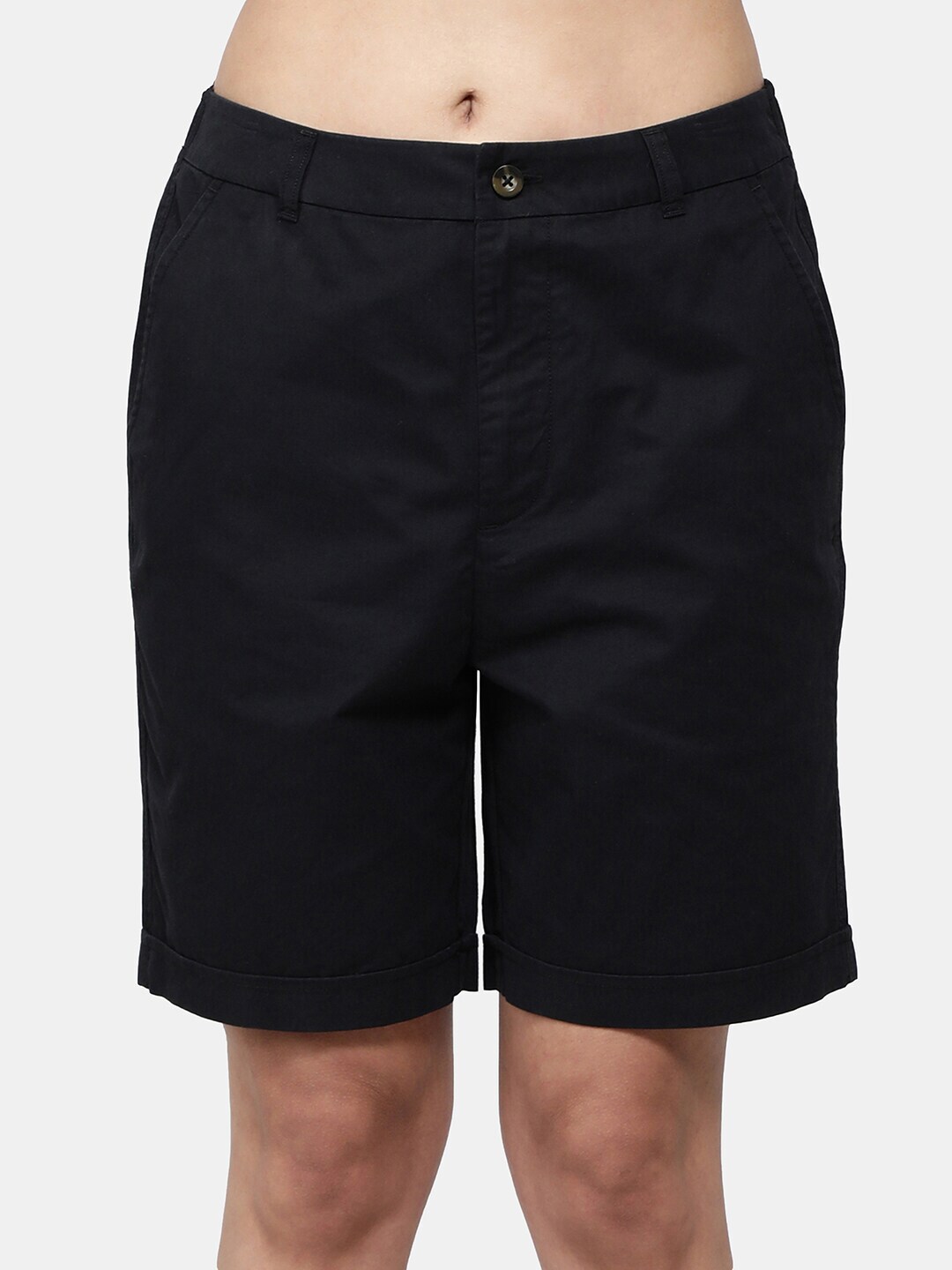 Jockey Women Antimicrobial Mid Rise Cotton Shorts Price in India