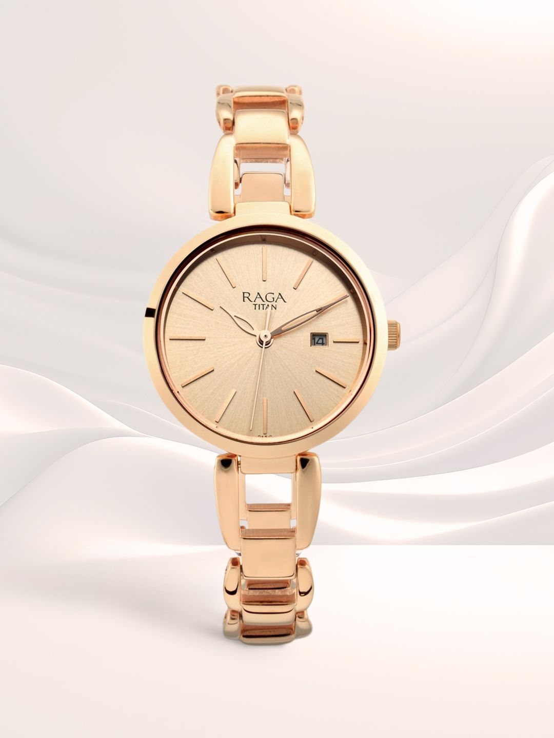 Titan Titan Raga Viva Trendsetter Quartz Analog With Rose Gold Dial Watch For Women - Nt2642wm01