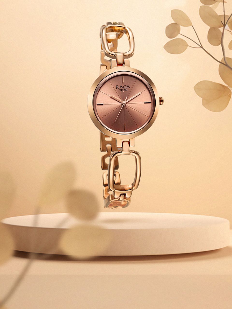 Titan Raga Textured Round Watches