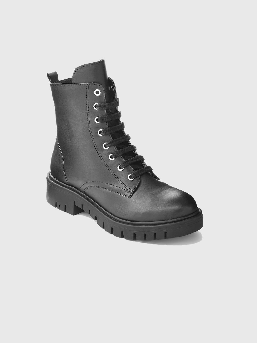 ADORLY Women Mid Top Flatform-Heel Comfort-Fit Regular Boots