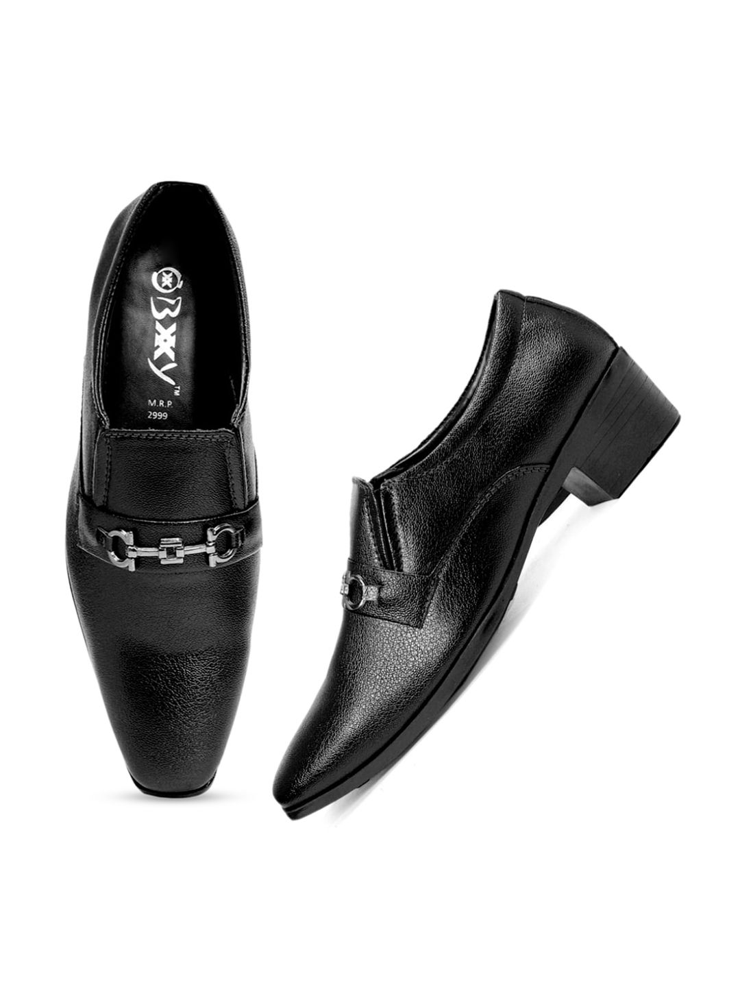 Bxxy Men Textured Elevator Formal Loafers