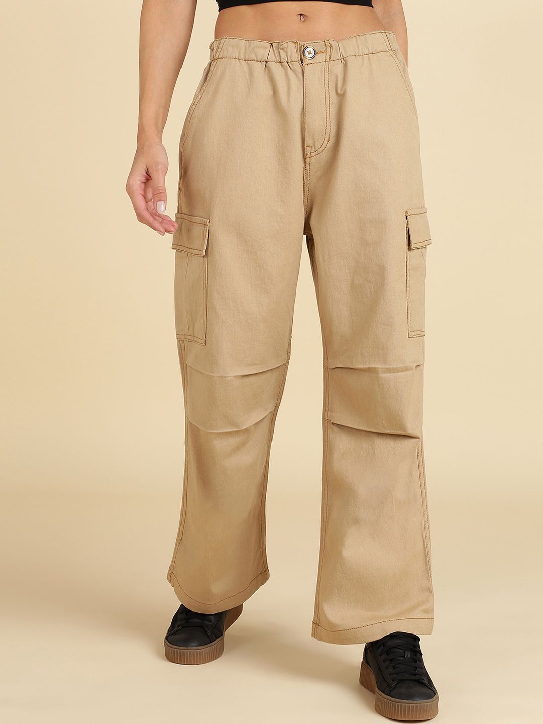 Women's loose fit cargo on sale pants