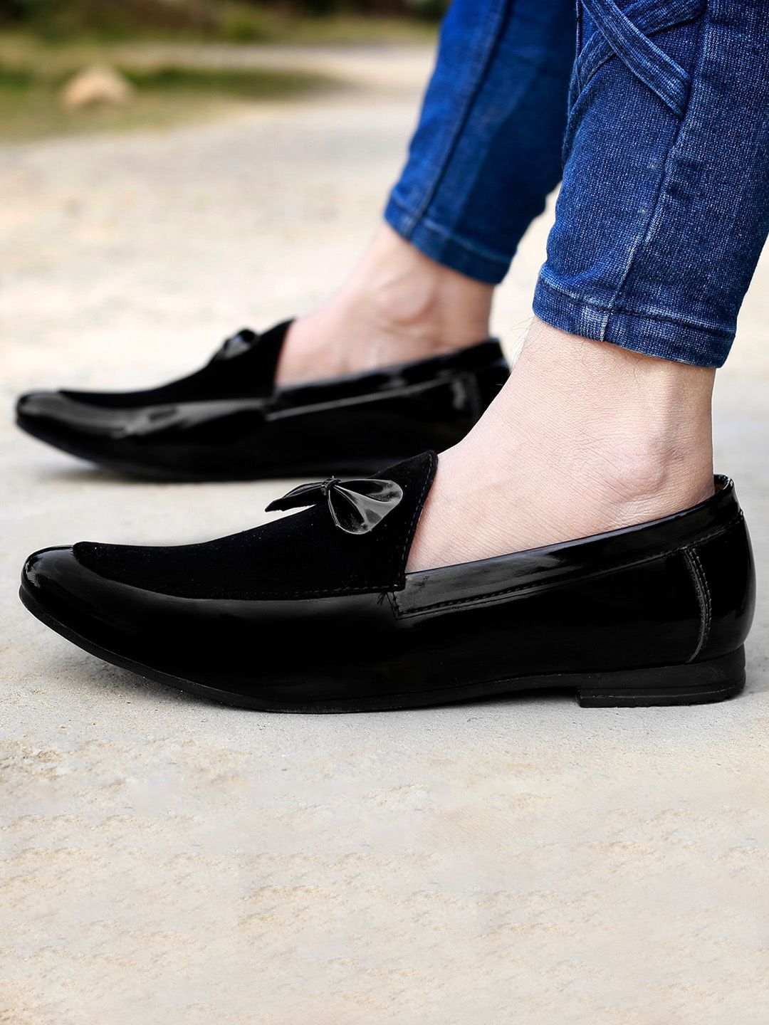 Bxxy Men Bow Detail Loafers