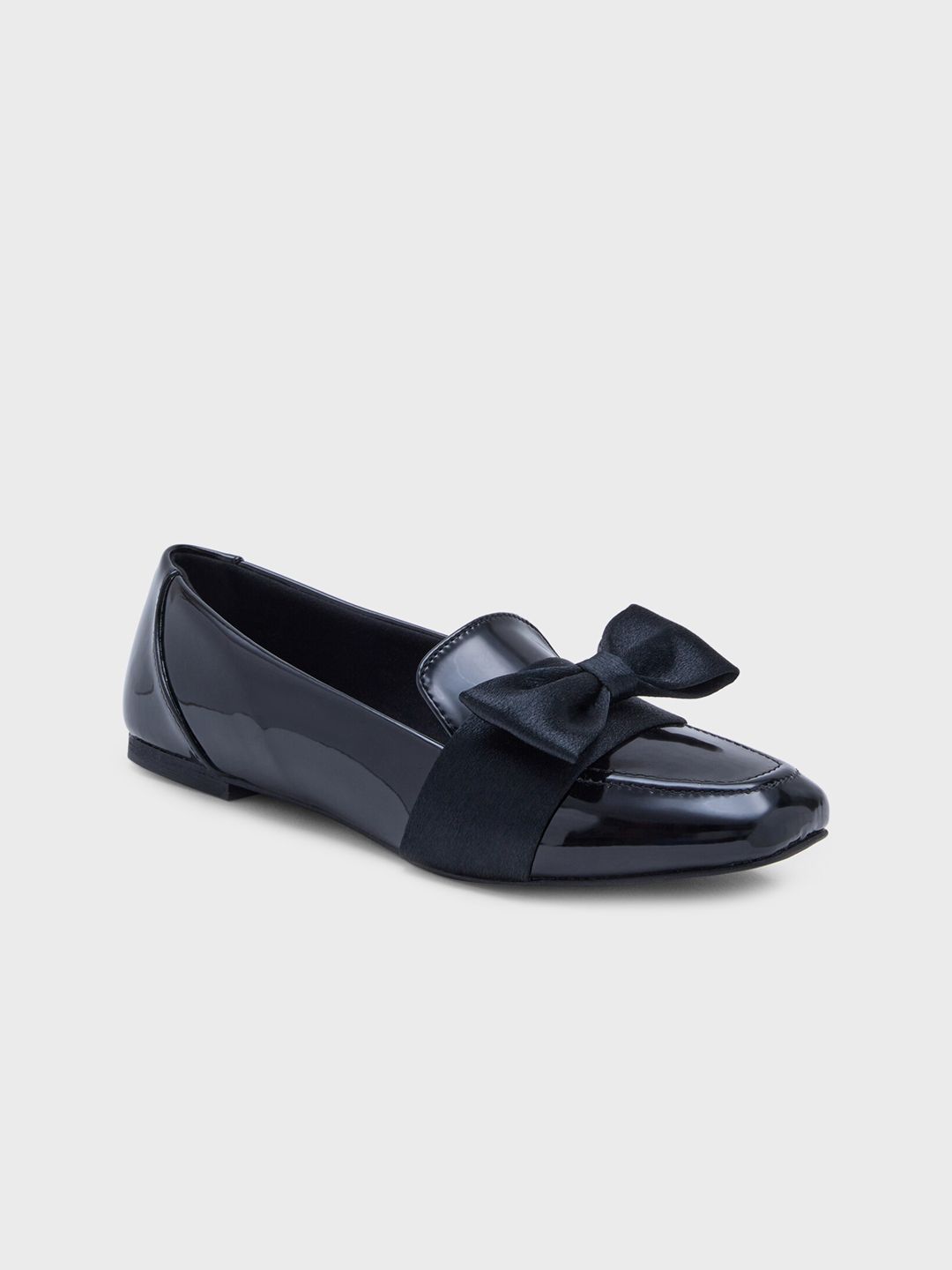 20Dresses Black Bow Embellished Ballerinas