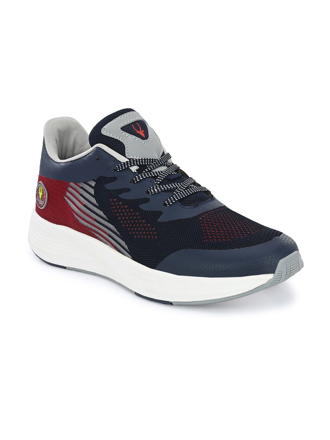 HIROLAS Men Mesh Lace-Up Running Shoes