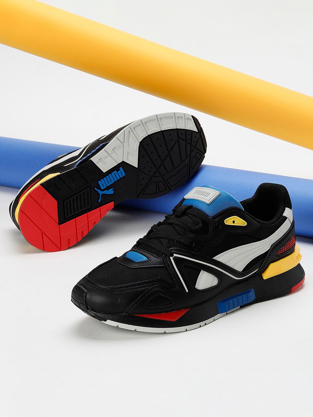Buy Puma Unisex White & Black Colourblocked Mirage Mox Core