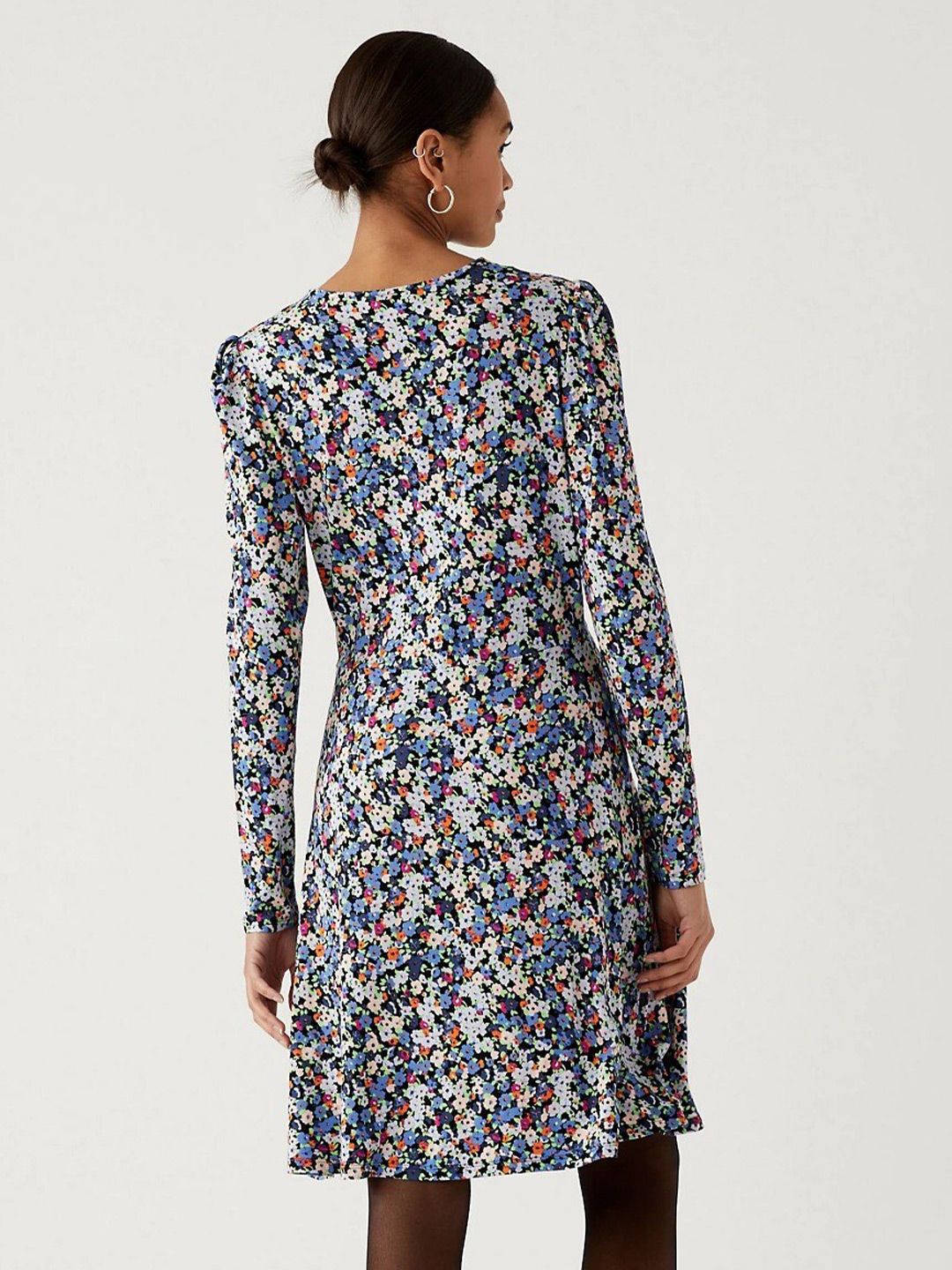 Buy Marks & Spencer Floral Printed Knee Length Fit & Flare Dress - Dresses  for Women 22806970 | Myntra