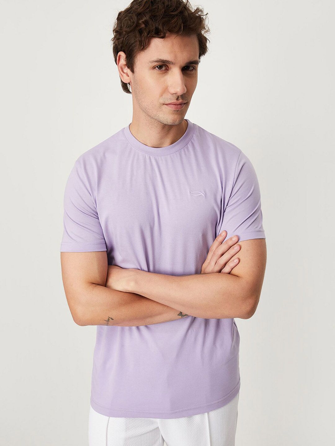 max Round Neck Short Sleeves Cotton Lounge Tshirts