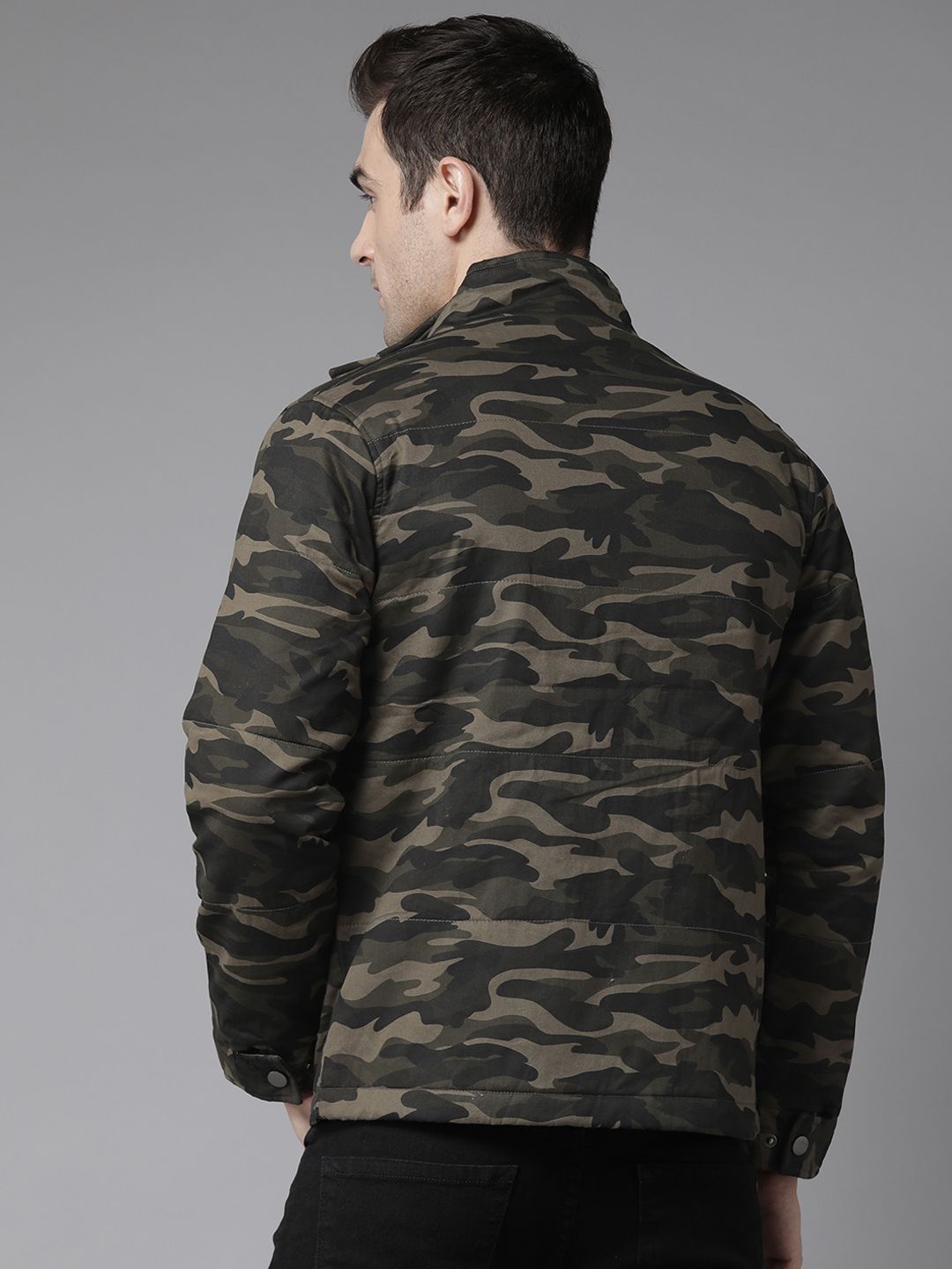 Buy The Roadster Lifestyle Co. Flap Pockets Detailed Camouflage