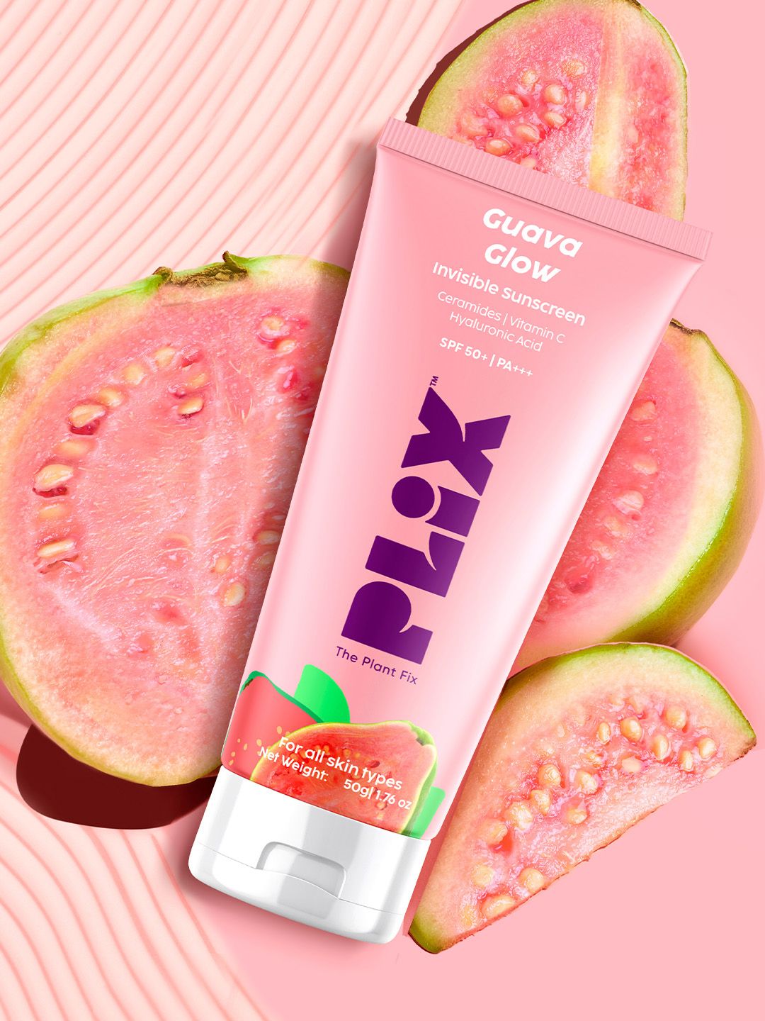 Buy PLIX THE PLANT FIX Guava Glow Invisible Sunscreen Gel SPF50+