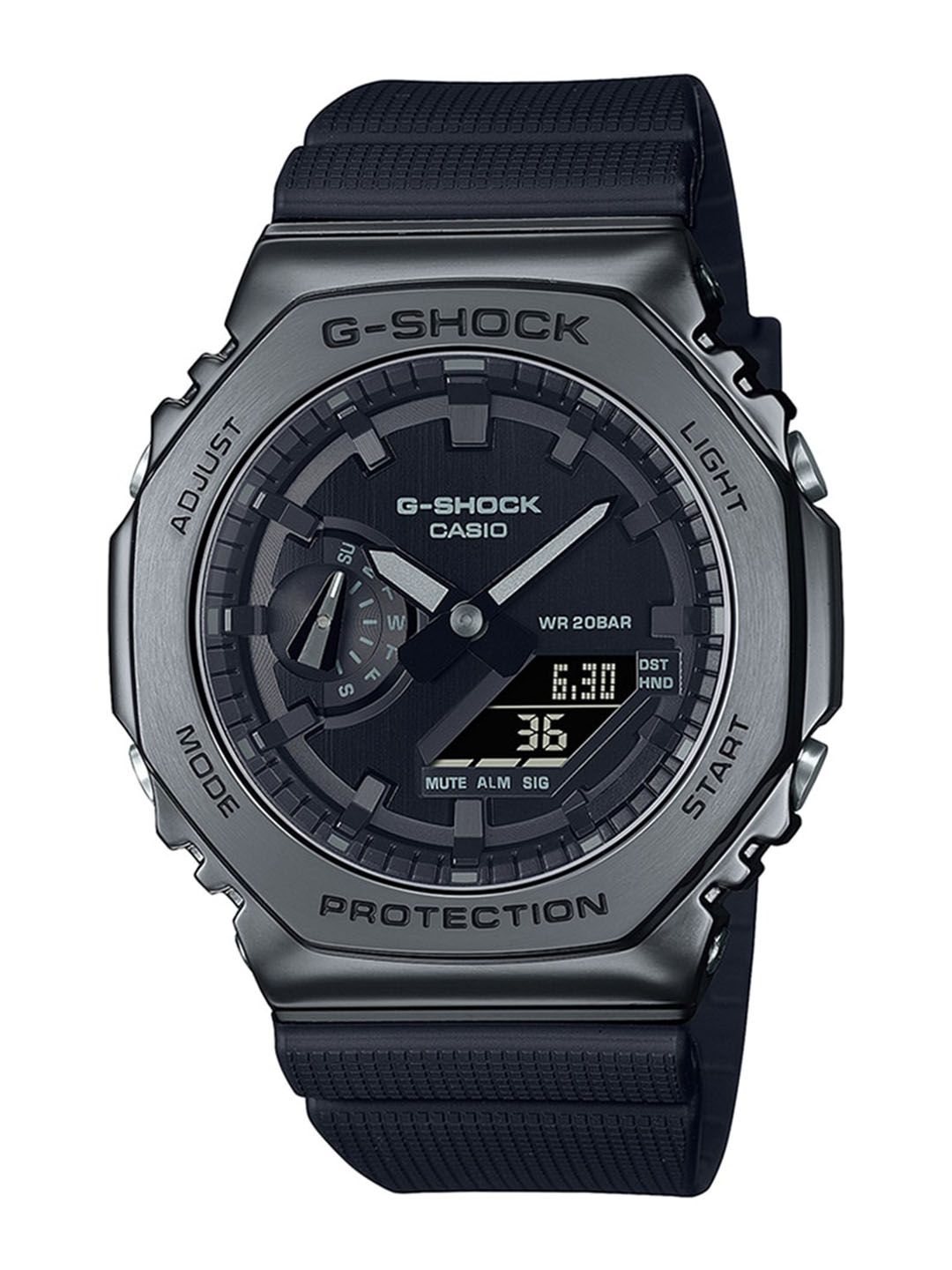 Buy CASIO Men G-Shock GM-2100BB-1ADR Black Ana-Digi Dial Black