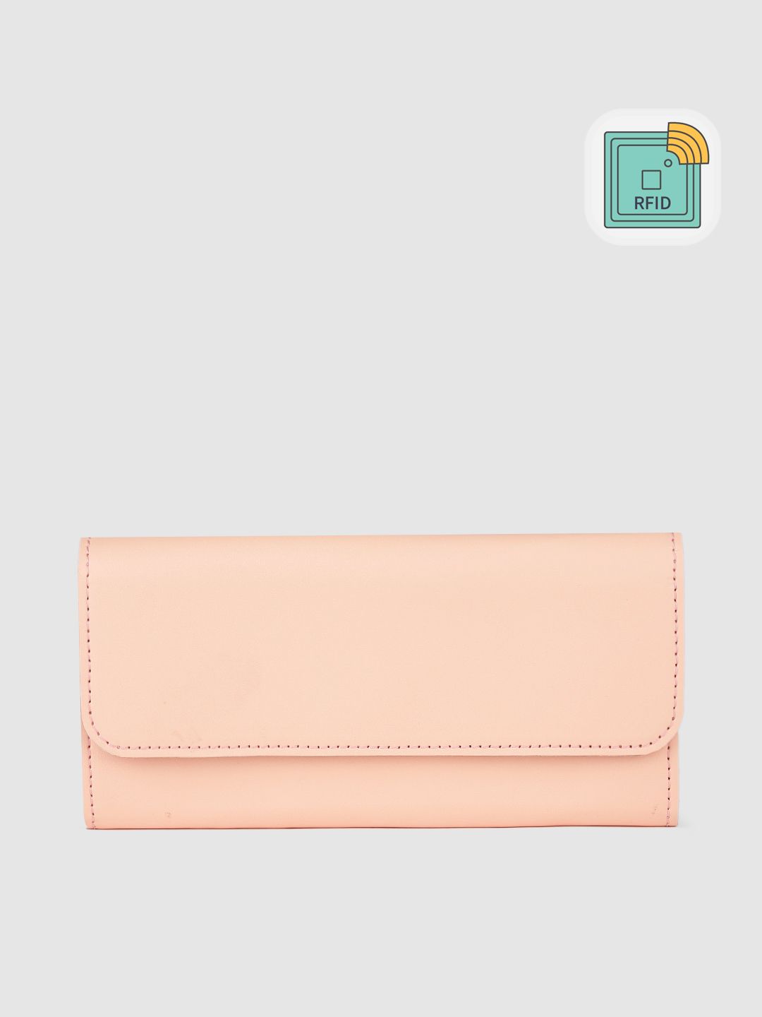 Caprese Lotte Women Peach Medium Wallet deal from myntra