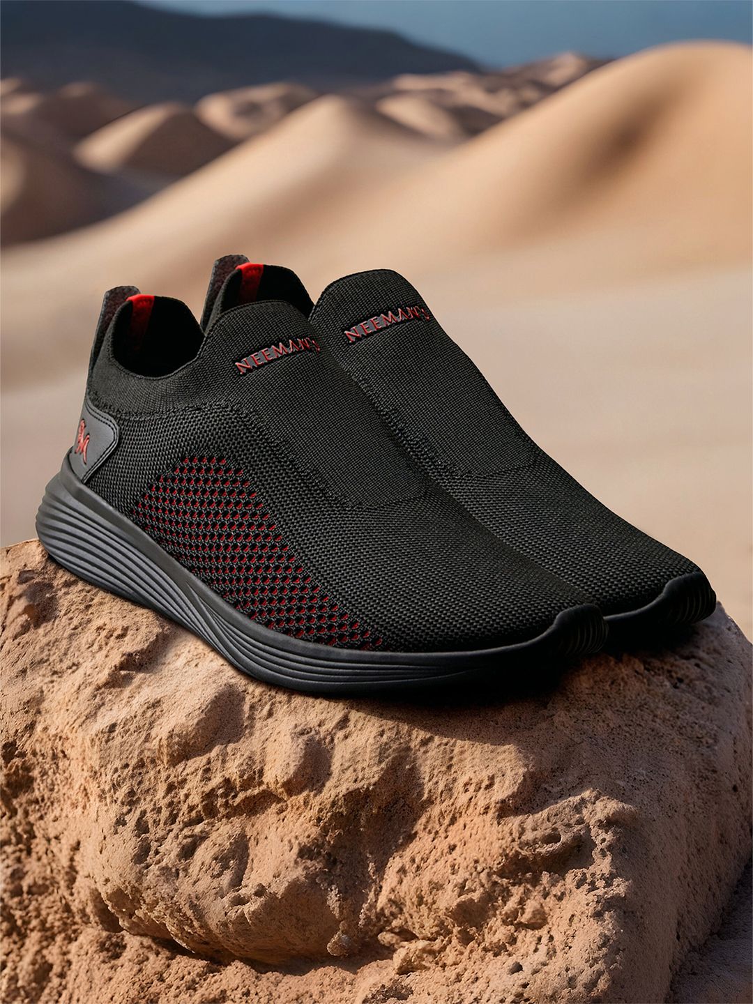 NEEMANS Woven Design Slip-On Sneakers Price in India