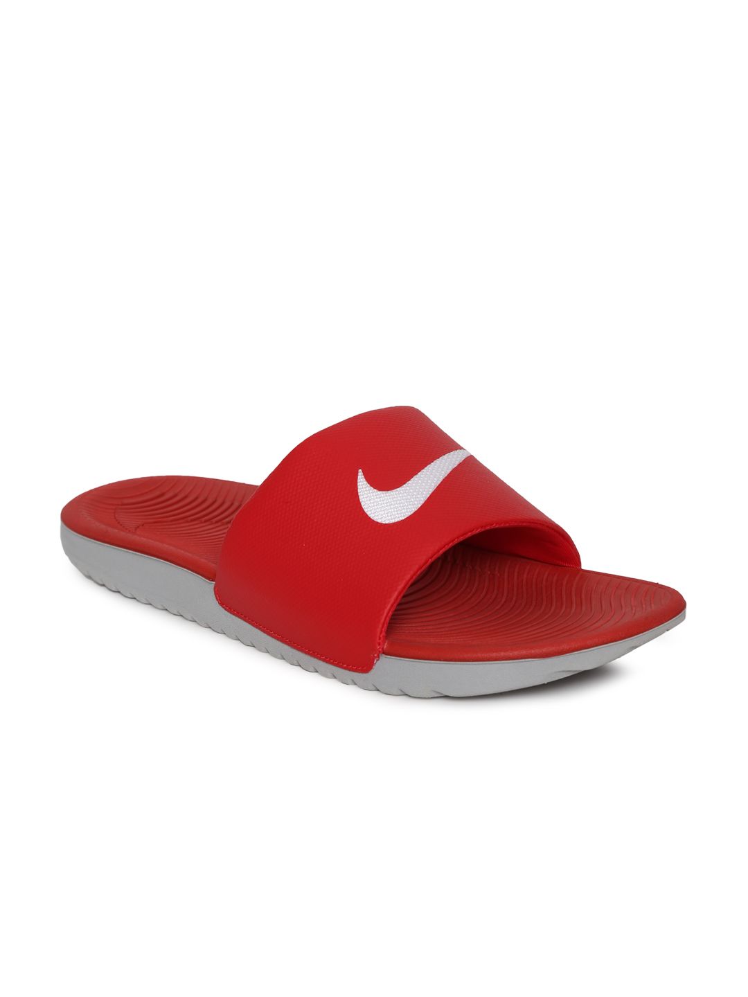 Buy Nike Men Red KAWA SLIDE Slip-On Flip-Flops - Flip Flops  display picture 2