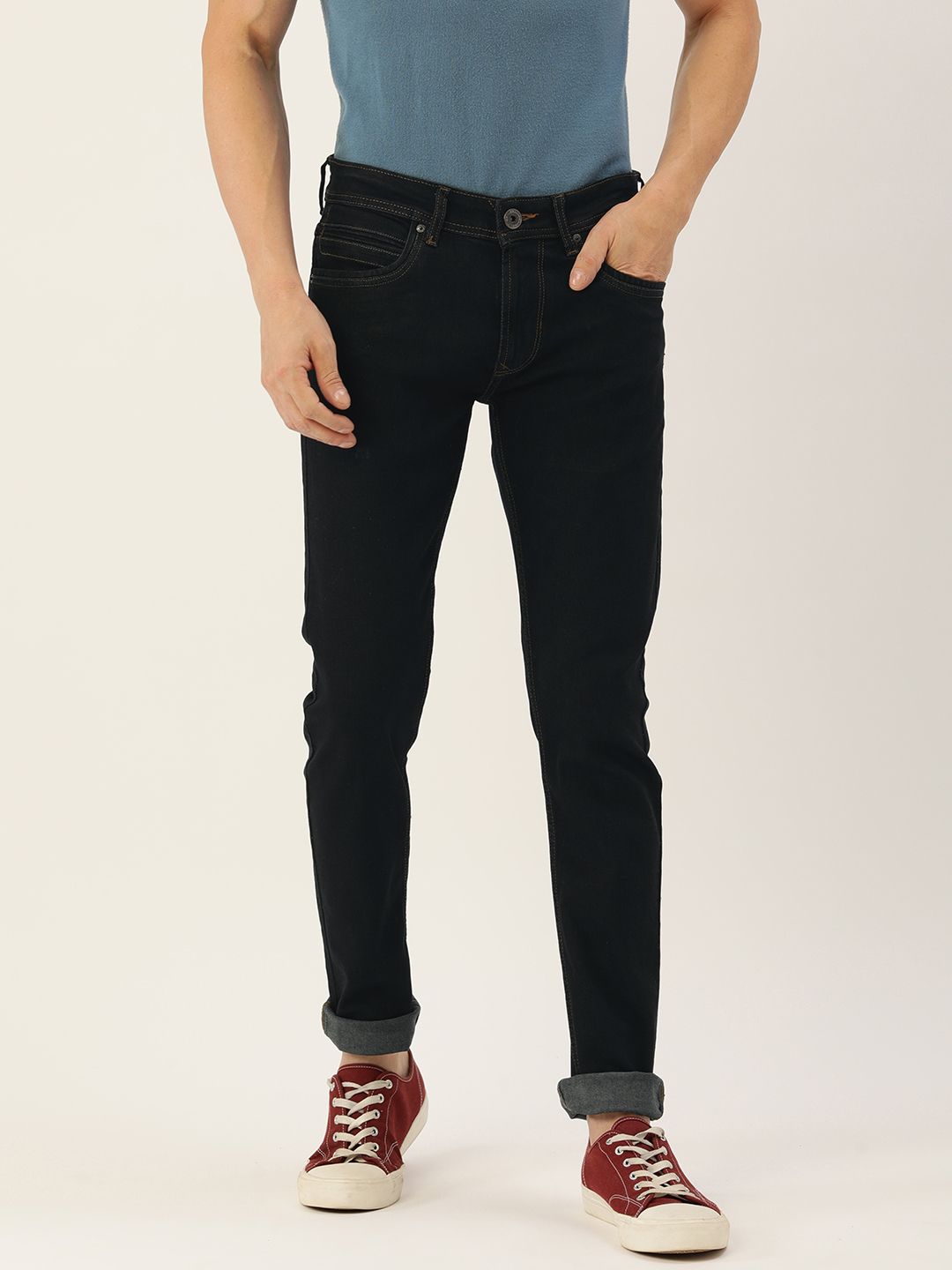 Peter England Casuals Men Slim Fit Stretchable Jeans