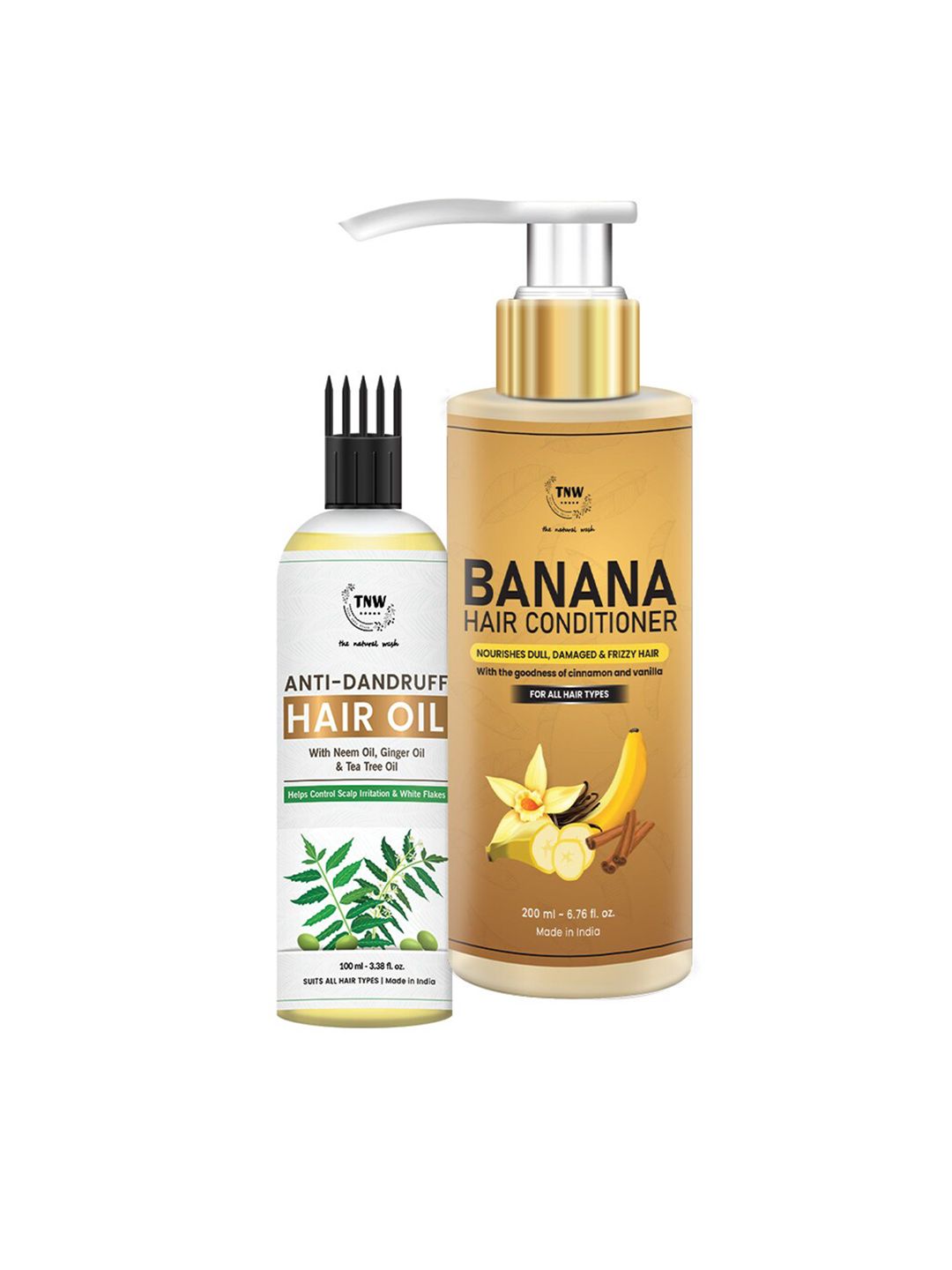 TNW the natural wash Anti- dandruff Hair Oil & Banana Hair Conditioner