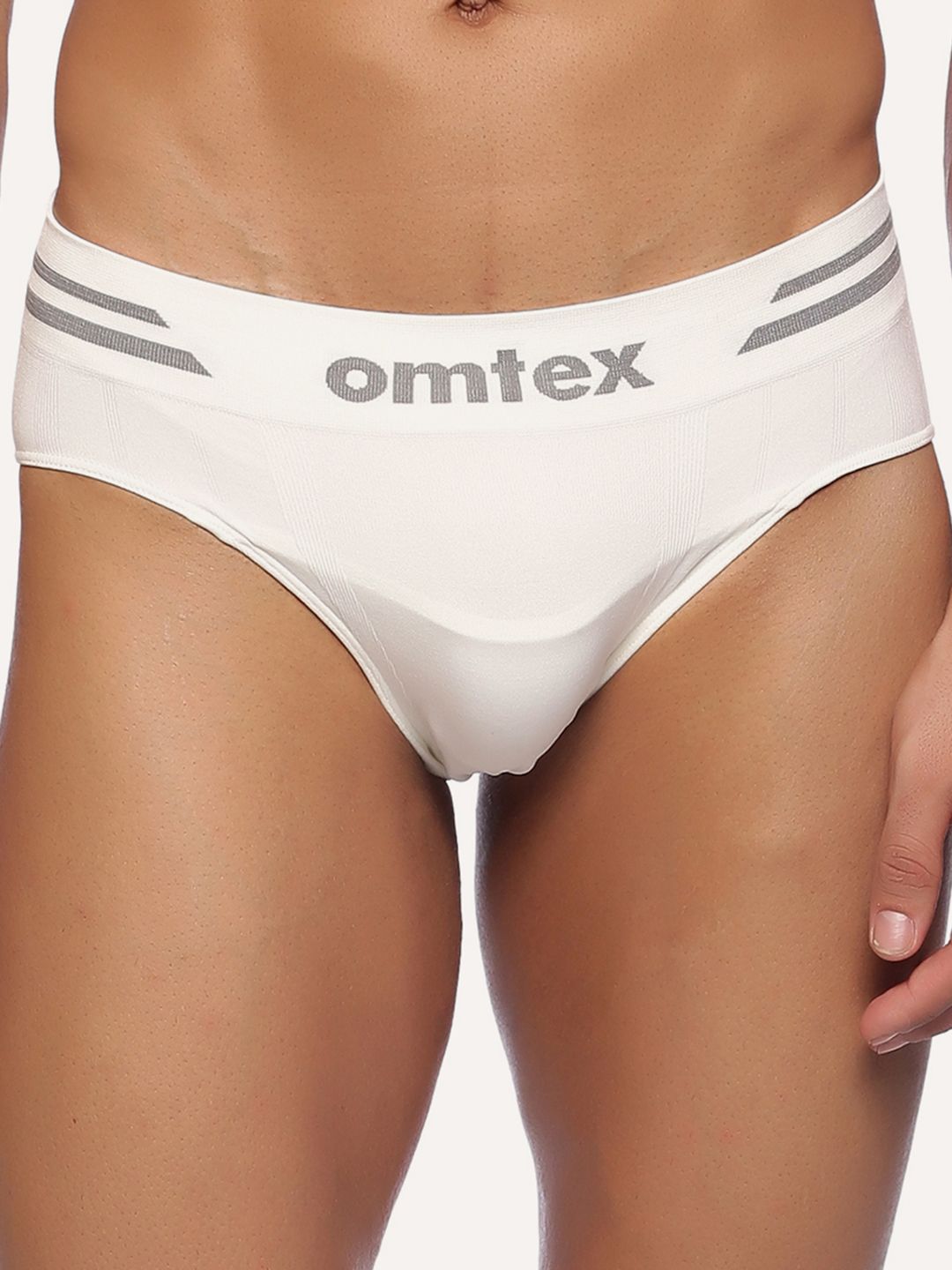 Omtex Men Mid -Rise Cotton Basic Briefs