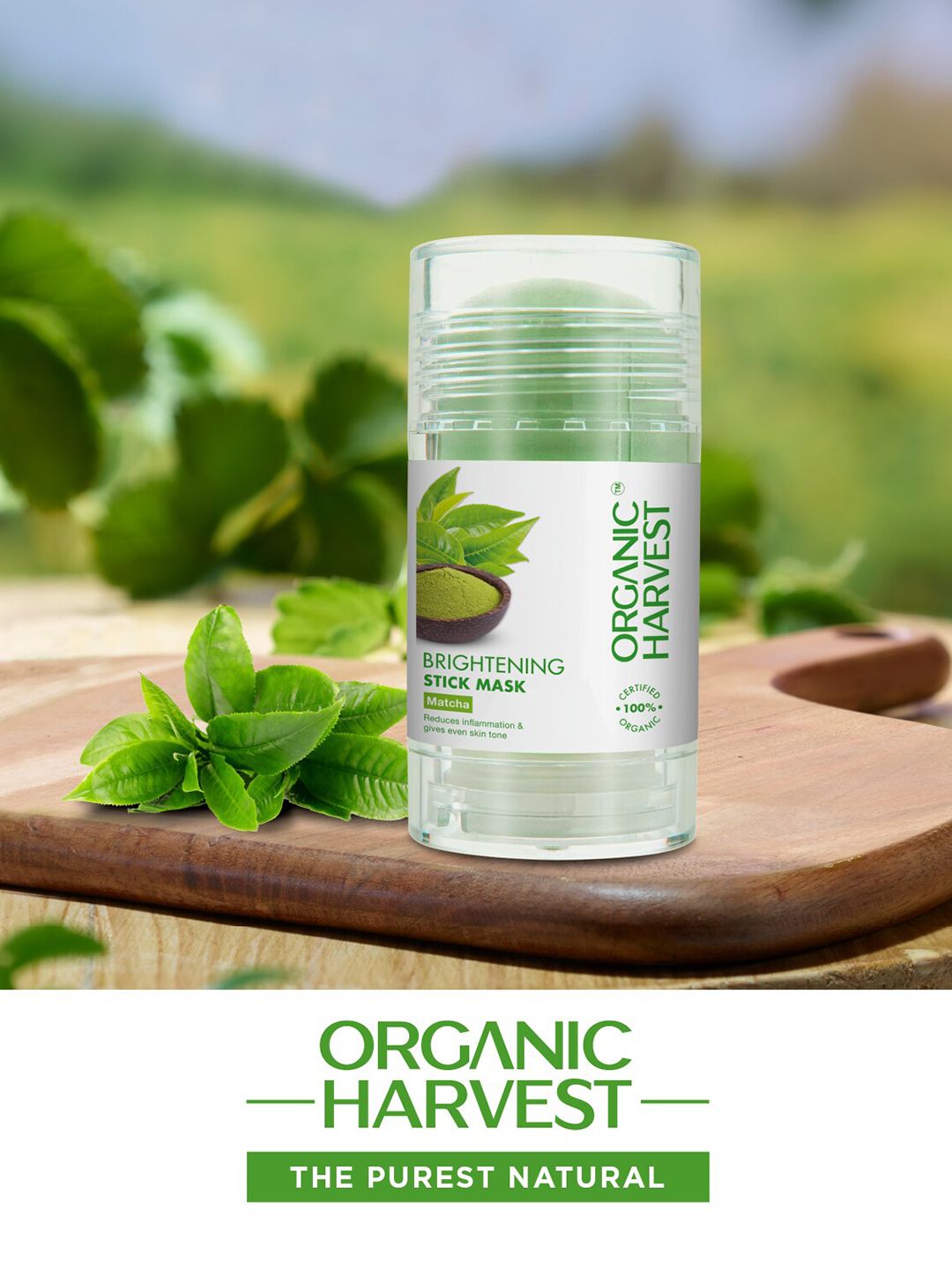 Organic Harvest Matcha Brightening Stick Mask
