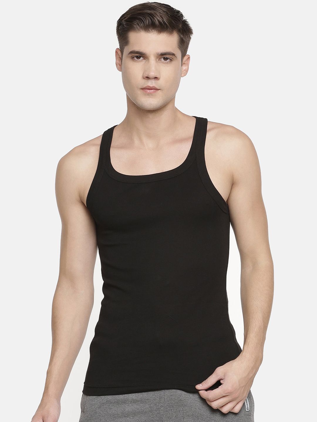 Macroman M-Series Round Neck Sleeveless Pure-Cotton Innerwear Gym Vests