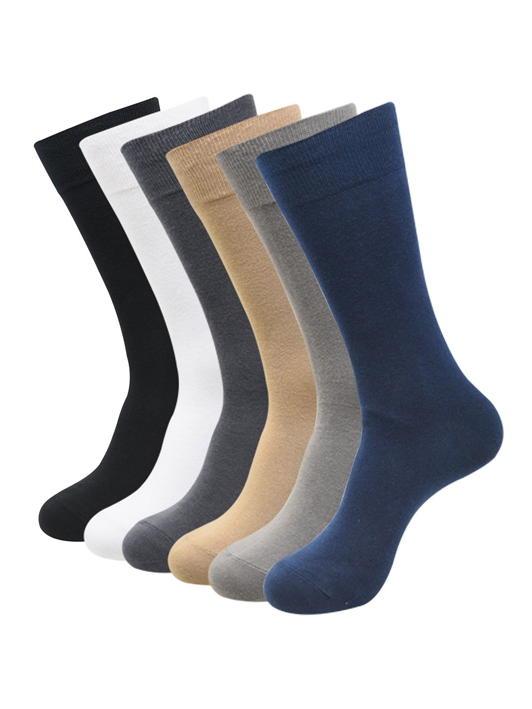 Balenzia Men Pack Of 6 Calf-Length Socks