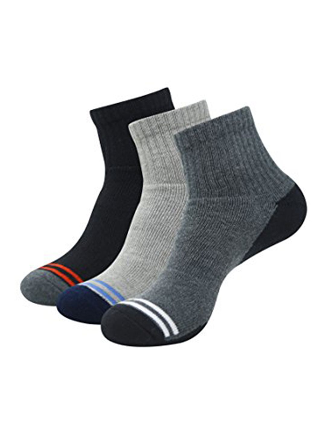 Balenzia Men Pack Of 3 Patterned Ankle-Length Sports Socks