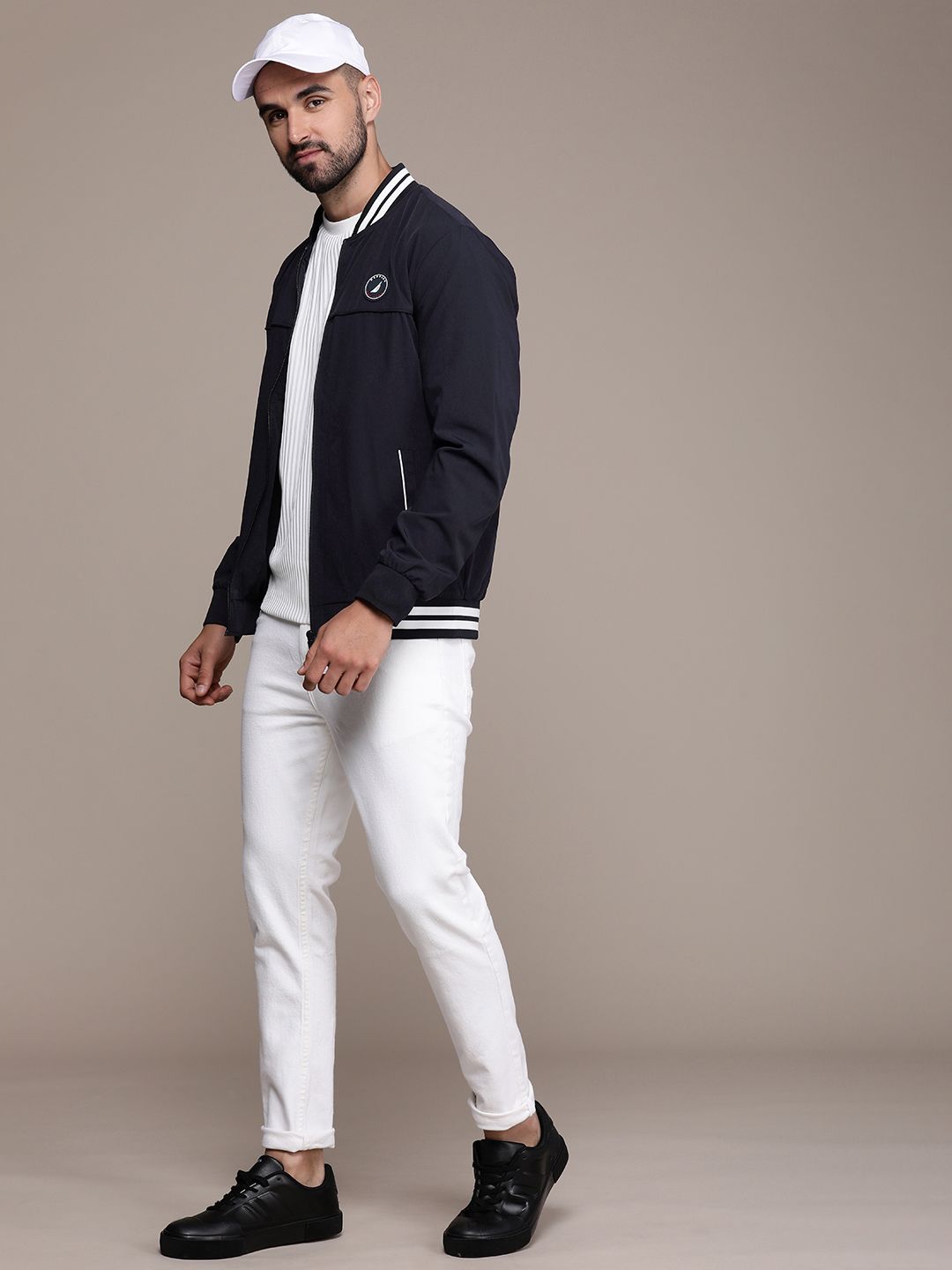 Buy Nautica Men Solid Varsity Jacket - Jackets for Men 22928944