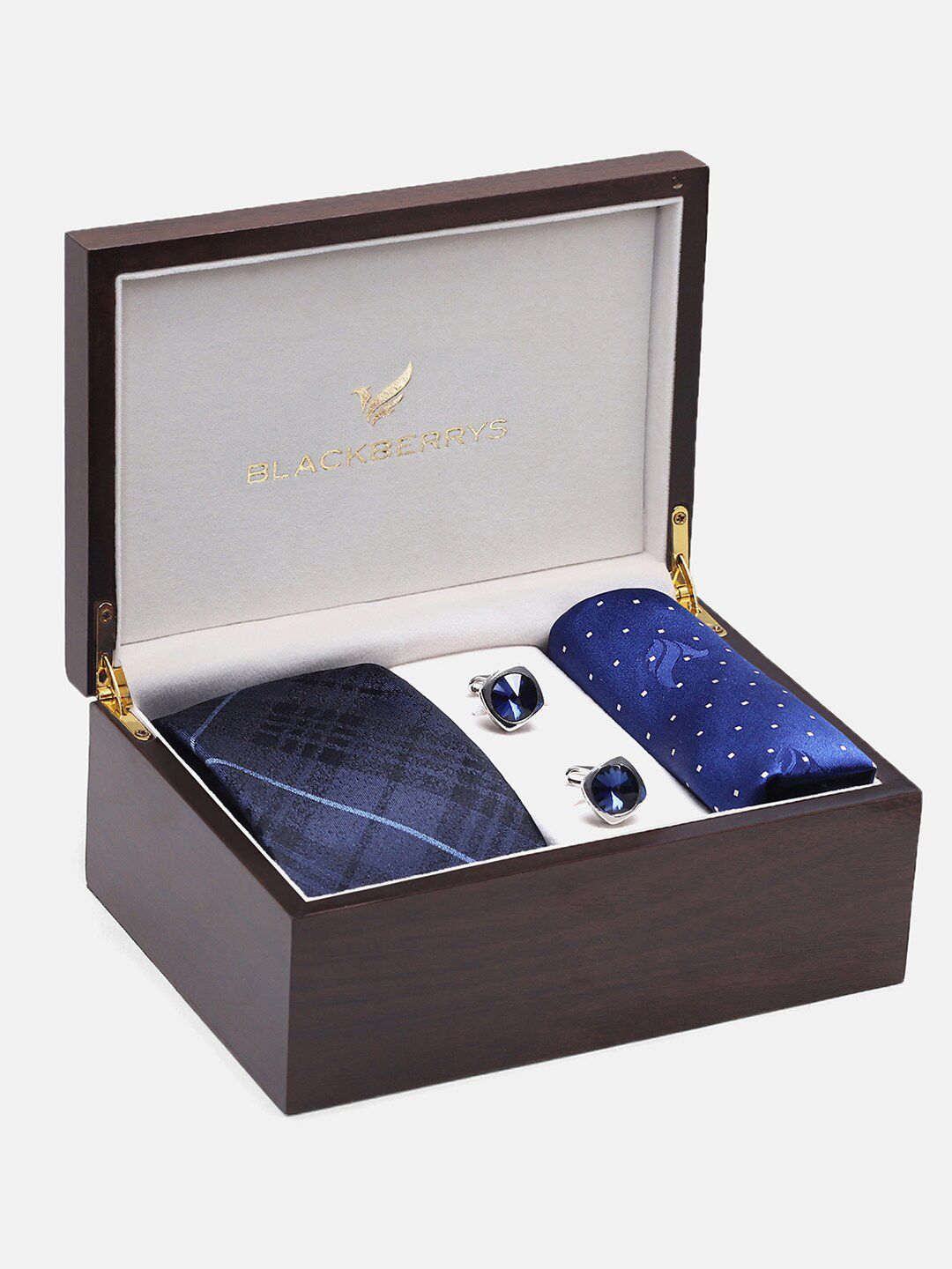 Blackberrys Men Printed Silk Accessory Gift Set deal from myntra
