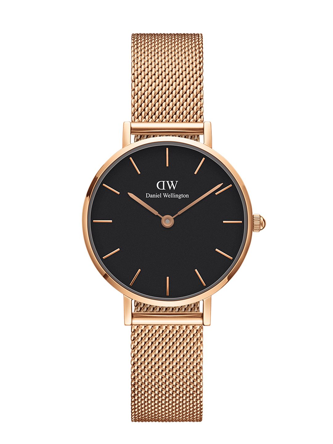 Daniel wellington Women Petite 28mm Melrose RG Black Watch DW00100217 Price in India