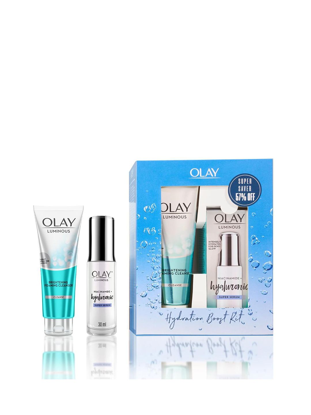 Olay Hydration Boost Kit with Hyaluronic Serum & Cleanser