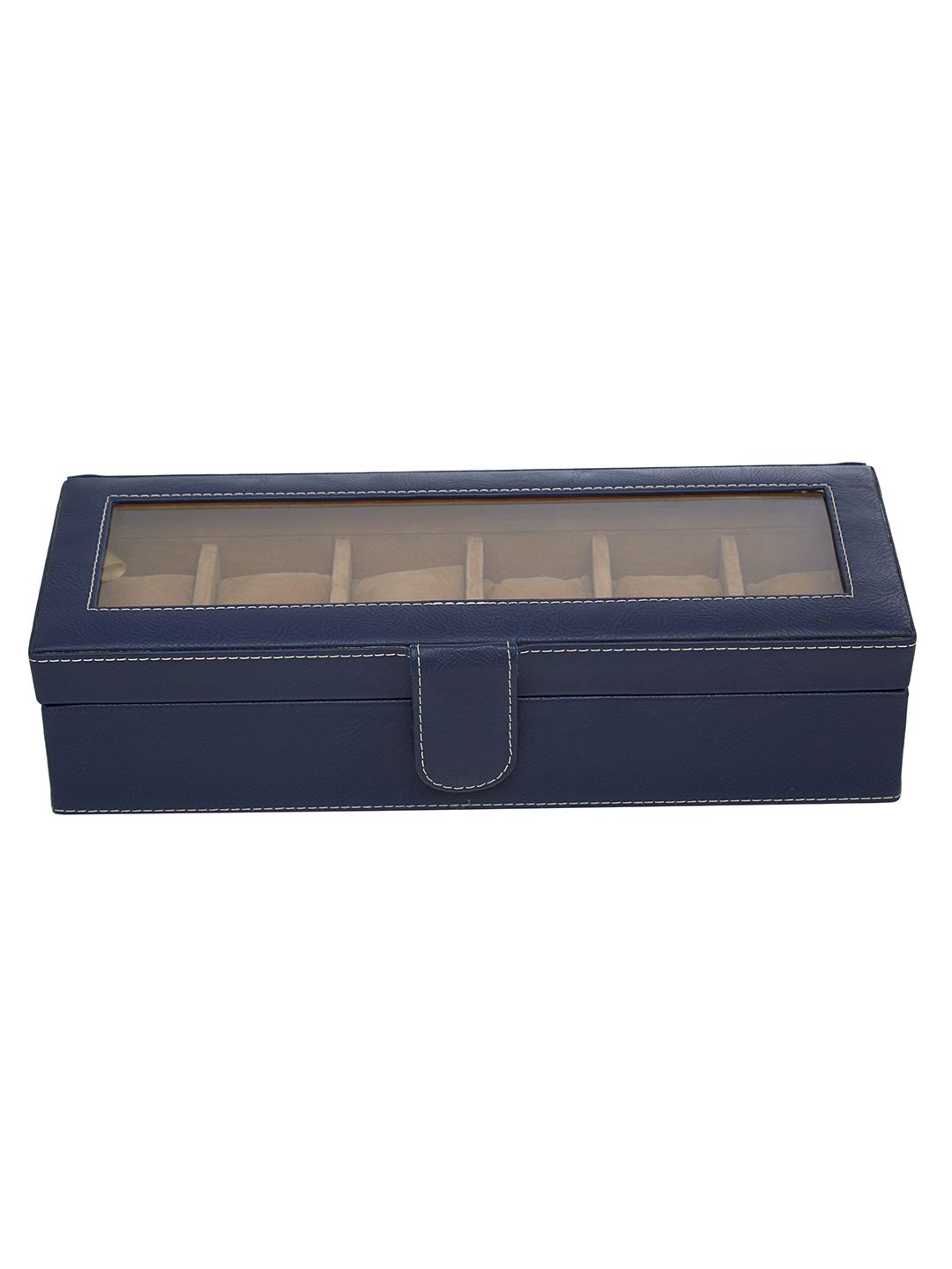 Leather World Leather World Unisex Blue Watch Organiser Box