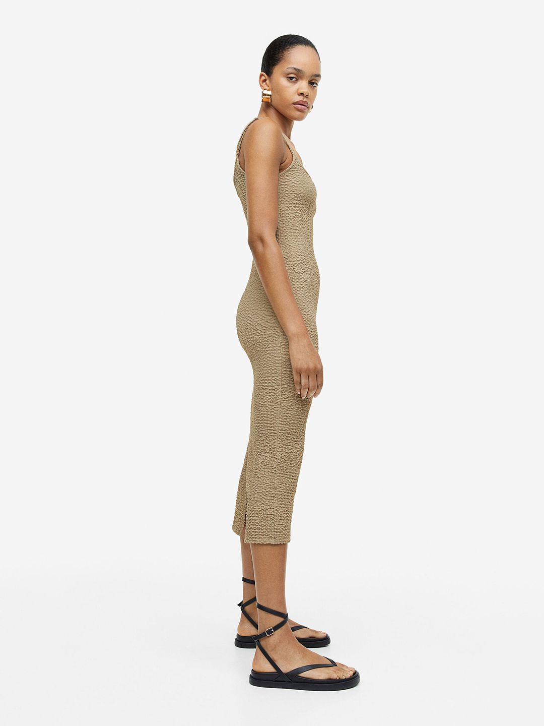 long brown halter dress On My Mind Halter Maxi Dress Brown main image 1