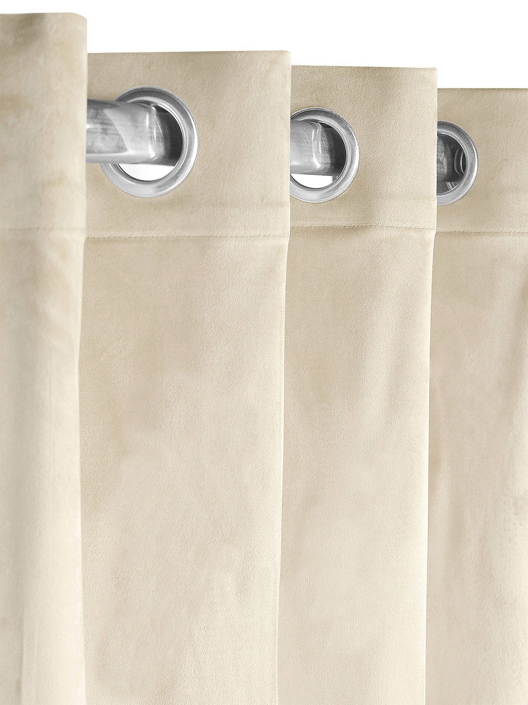 Saral Home LA CRME Set of 1 Lt.Beige Long Door Curtains