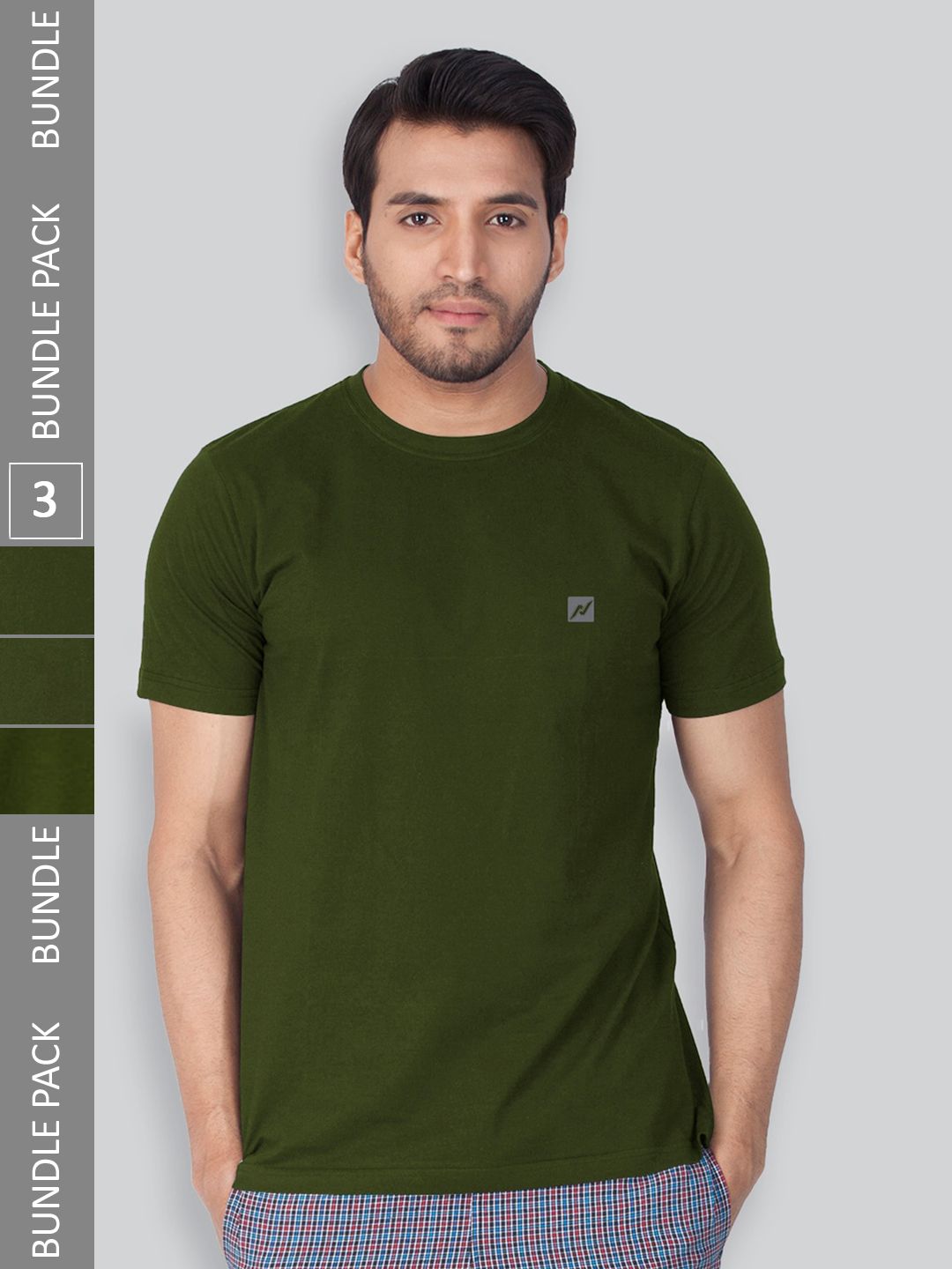 LUX NITRO Pack Of 3 Anti Odour Lounge T-shirt