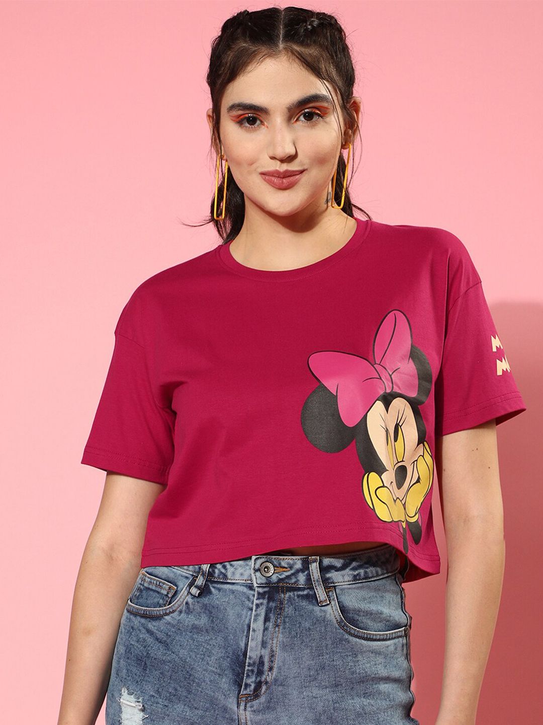 JUNEBERRY Printed Cotton Crop Top Price in India