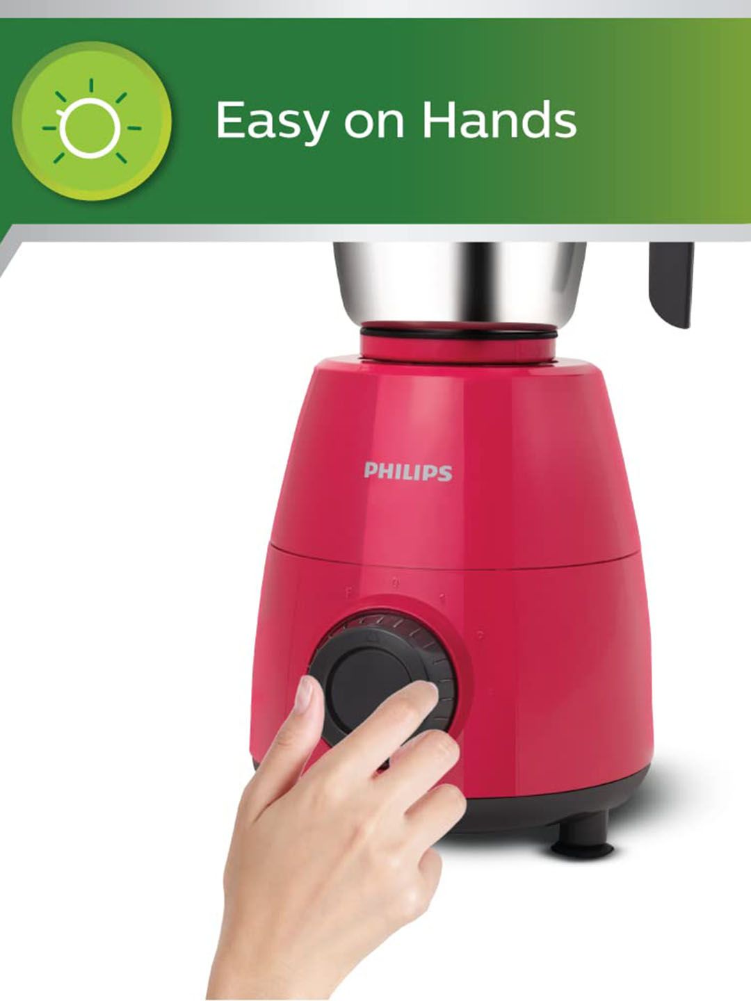 Buy Philips Pink Daily Collection Mixer Grinder 500 W - Juicer