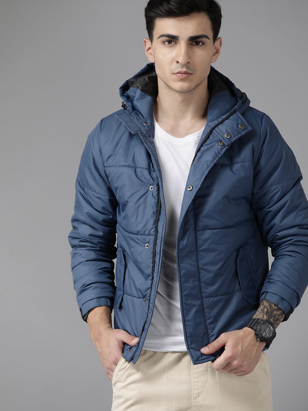 The Roadster Lifestyle Co. Hooded Padded Jacket