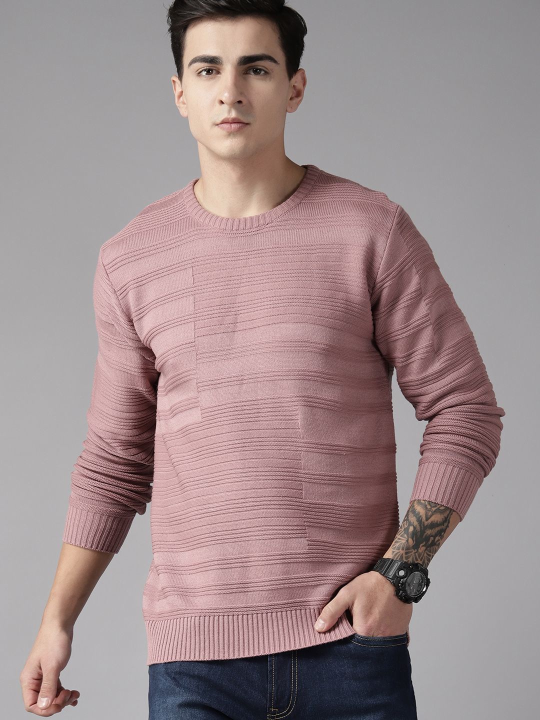 The Roadster Lifestyle Co. Acrylic Cable Knit Pullover