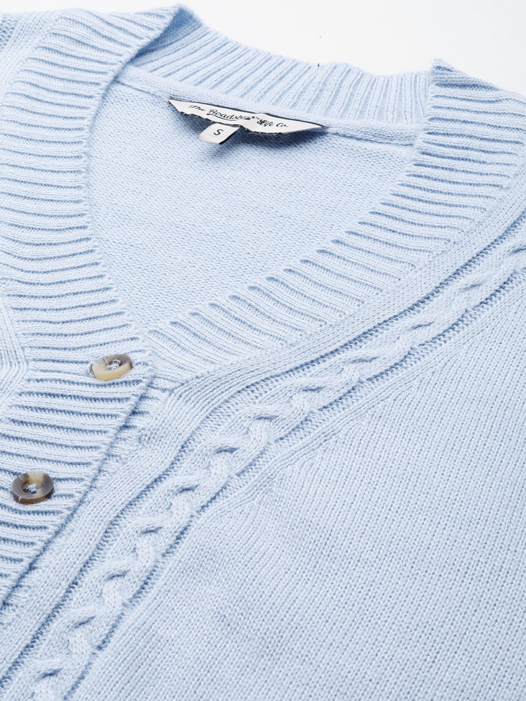 Buy The Roadster Lifestyle Co. Solid Cable Knit Drop-Shoulder