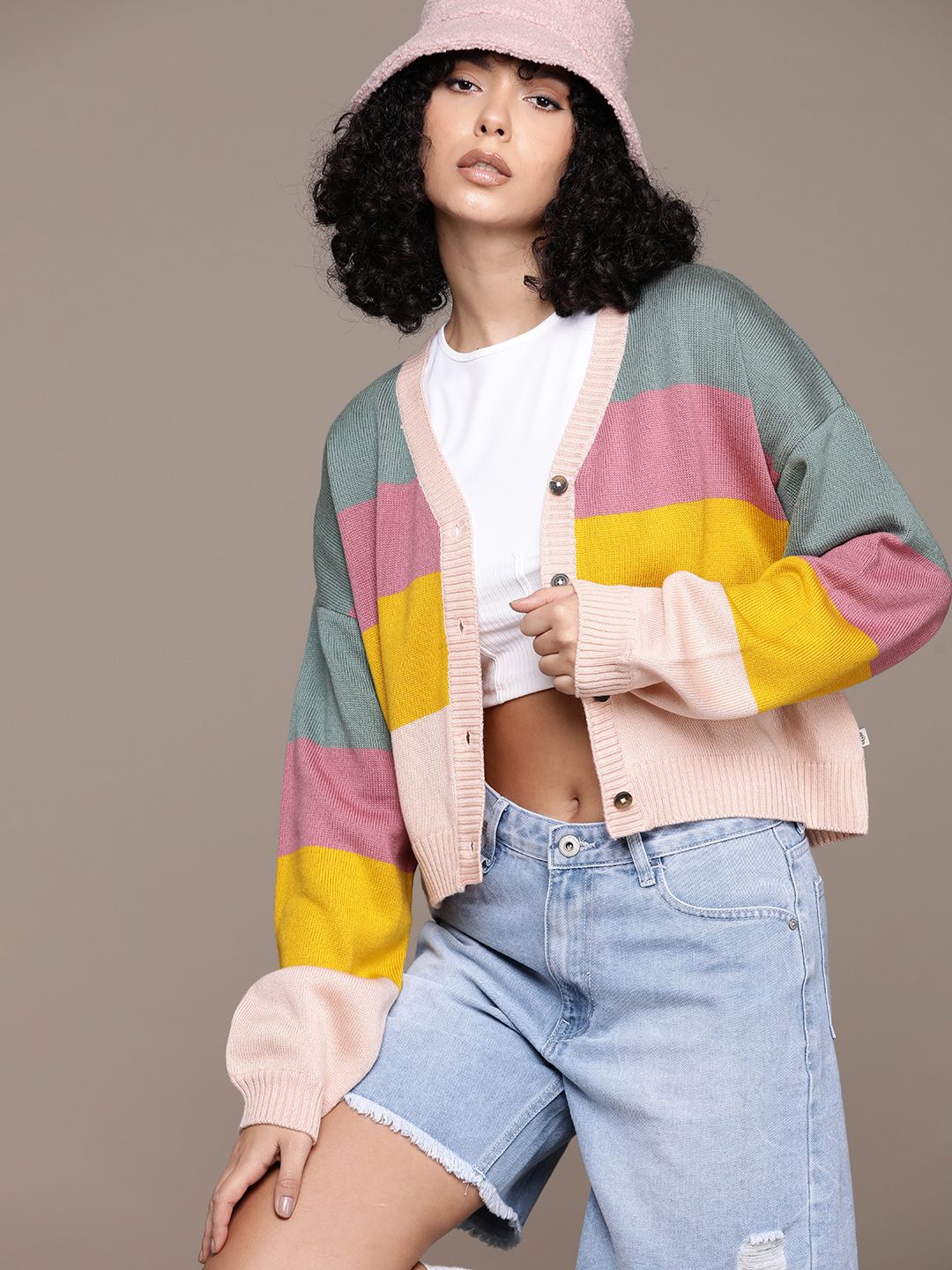 The Roadster Lifestyle Co. Striped Cardigan