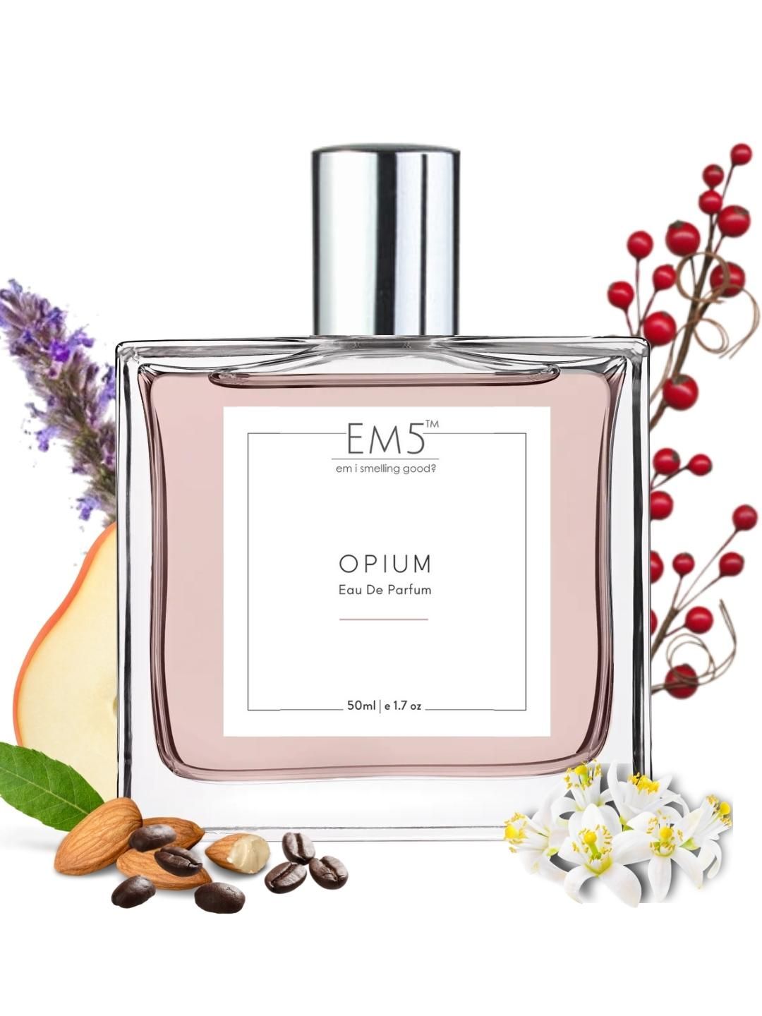 EM5 Women Opium Vanilla Coffee White Floral Eau De Parfum 50ml