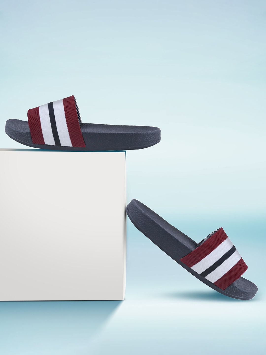 Colo Women Striped Sliders