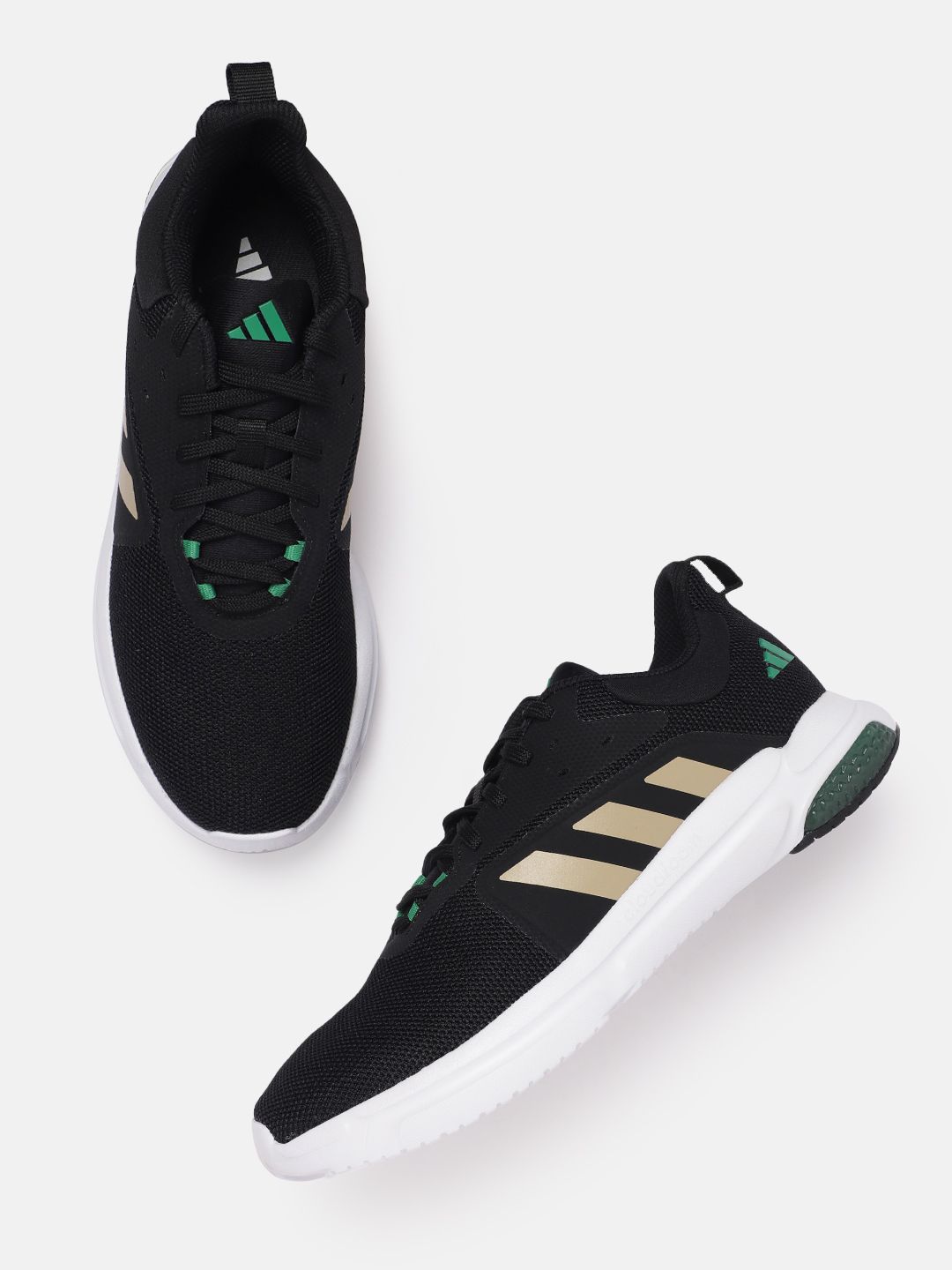 ADIDAS Men Woven Design Zarorx Speed Running Shoes with Striped Detail